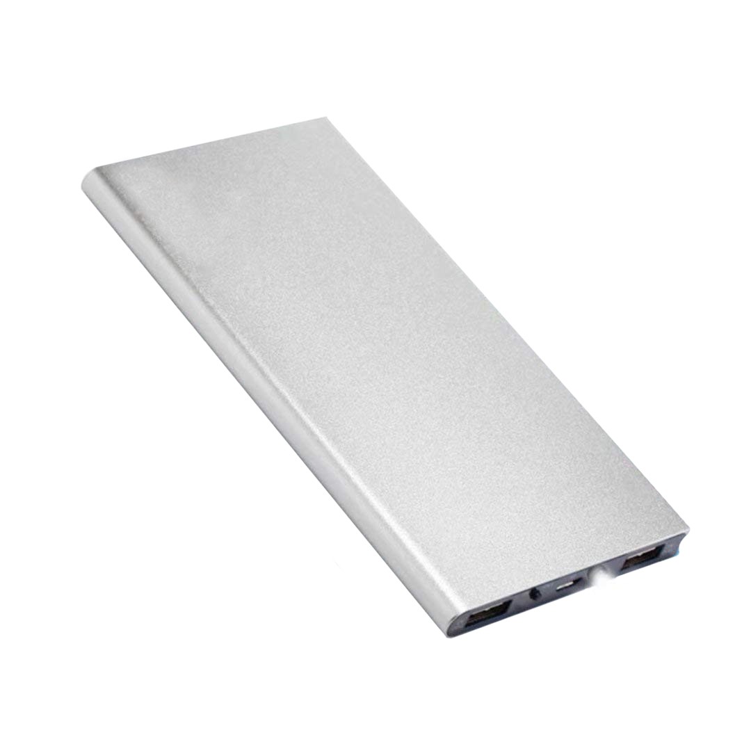 Power bank slim 20000mAh, 2xUSB, lanterna LED, incarcare rapida, argintiu - imagine 15